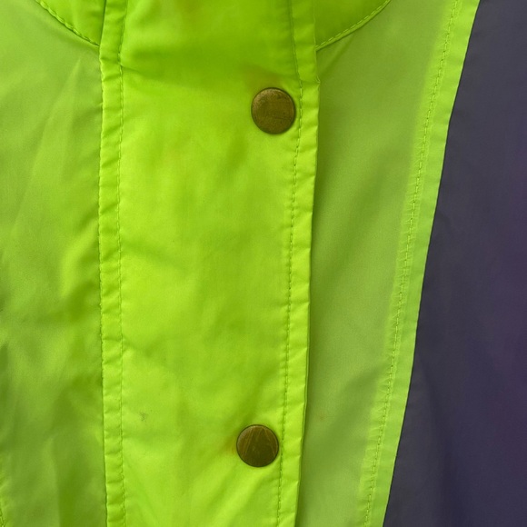 Vintage half button neon Jacket - Picture 4 of 9